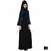 Casual Abaya- Black and Blue Casual Abaya- Black and Blue
