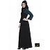 Abaya- Black and Midnight Blue Colored Abaya- Black and Midnight Blue Colored
