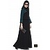 Abaya- Black and Midnight Blue Colored Abaya- Black and Midnight Blue Colored