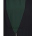 Double layer abaya with frills-  Black-Green Double layer abaya with frills-  Black-Green