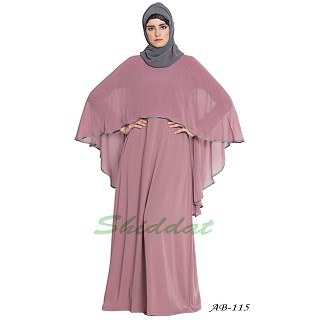 Cape abaya- Puce Pink