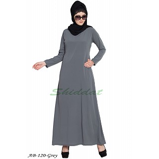 A-line inner abaya- Grey