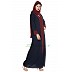 Long Cardigan abaya- Blue-Maroon Long Cardigan abaya- Blue-Maroon