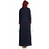 Long Cardigan abaya- Blue-Maroon Long Cardigan abaya- Blue-Maroon