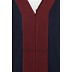 Long Cardigan abaya- Blue-Maroon Long Cardigan abaya- Blue-Maroon