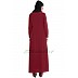 Modest abaya with attached Shawl- Maroon Modest abaya with attached Shawl- Maroon