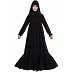 Designer abaya with Pintucks- Black Designer abaya with Pintucks- Black