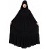 Designer abaya with Pintucks- Black Designer abaya with Pintucks- Black