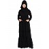 Designer abaya with Pintucks- Black Designer abaya with Pintucks- Black