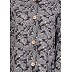 Front open Abaya- Islamic dress with Black with White print Front open Abaya- Islamic dress with Black with White print