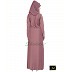 Designer Abaya in puce pink color Designer Abaya in puce pink color