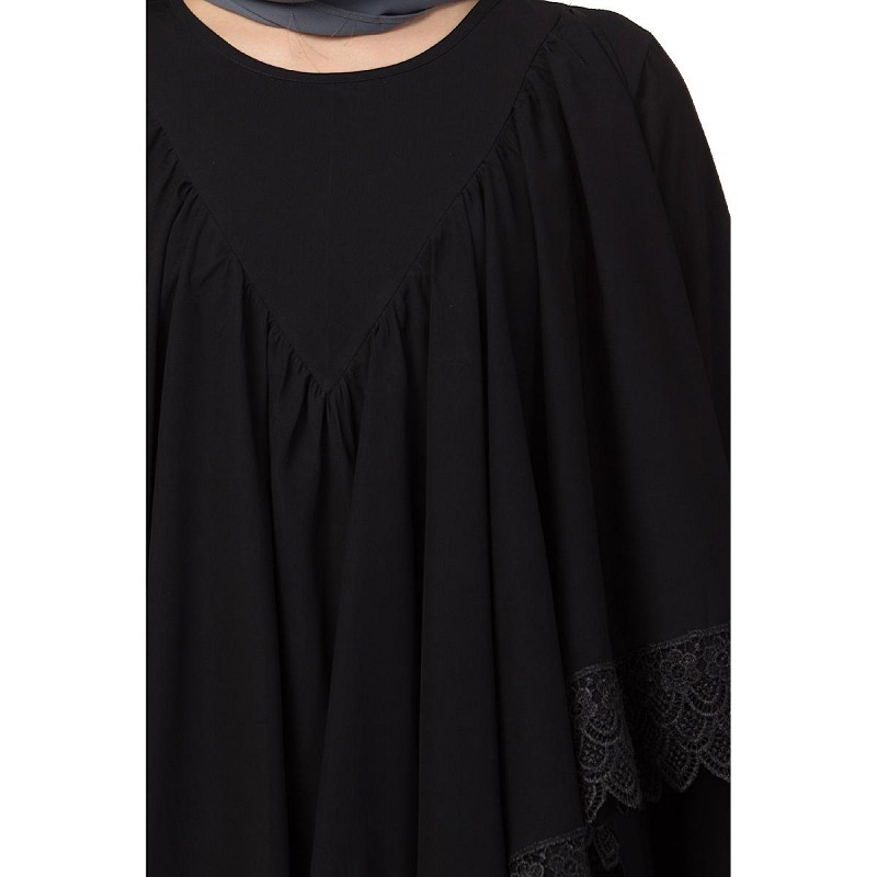 black cape abaya