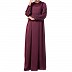 Designer Nida Dress abaya- Burgundy Designer Nida Dress abaya- Burgundy