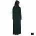 Pin-tuck abaya in Dark Green color Pin-tuck abaya in Dark Green color