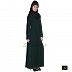 Pin-tuck abaya in Dark Green color Pin-tuck abaya in Dark Green color