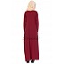 Pin-tuck abaya in Maroon color Pin-tuck abaya in Maroon color