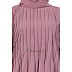 Designer Pin-tuck abaya- Puce Pink   Designer Pin-tuck abaya- Puce Pink
