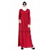 Pin-tuck abaya in Red color Pin-tuck abaya in Red color