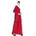 Pin-tuck abaya in Red color Pin-tuck abaya in Red color