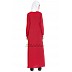 Pin-tuck abaya in Red color Pin-tuck abaya in Red color