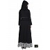 Islamic dress - Abaya in Black and White color Islamic dress - Abaya in Black and White color