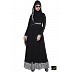 Islamic dress - Abaya in Black and White color Islamic dress - Abaya in Black and White color