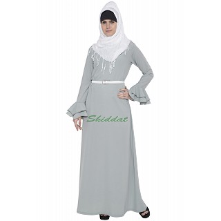 Islamic maxi dress - Abaya in Sea green color
