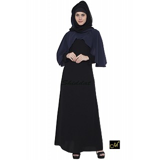  Dual colored Abaya - Poncho style