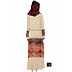 Beige abaya with graphics print Beige abaya with graphics print