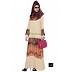 Beige abaya with graphics print Beige abaya with graphics print