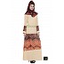 Beige abaya with graphics print Beige abaya with graphics print