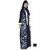 Shrug style Abaya- Blue Print Shrug style Abaya- Blue Print