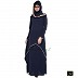 C  Cut Abaya- Navy Blue C  Cut Abaya- Navy Blue
