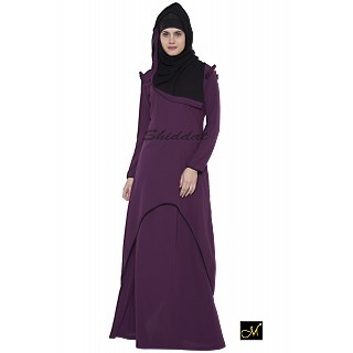 C  Cut Abaya- Violet