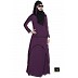 C Cut Abaya- Violet C Cut Abaya- Violet