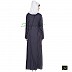 Front Open Strip Abaya- Navy Blue