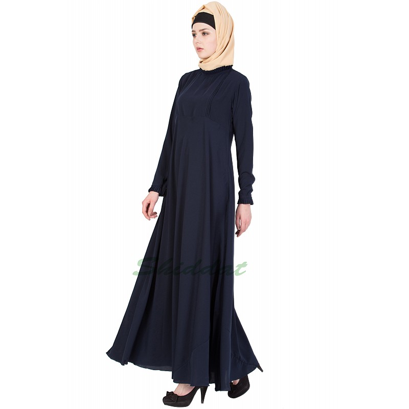 Casual Abayas Pleats At Front Daily Wear Casual Abaya Casual Abayas  Islamicshop