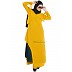 Elegant dress abaya with contrast layer Elegant dress abaya with contrast layer
