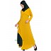 Elegant dress abaya with contrast layer Elegant dress abaya with contrast layer