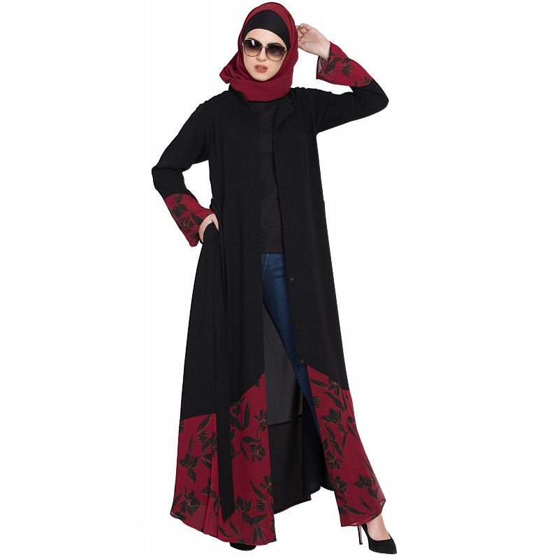 abaya designs front open