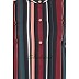 Multi-colored Striped front open abaya  Multi-colored Striped front open abaya