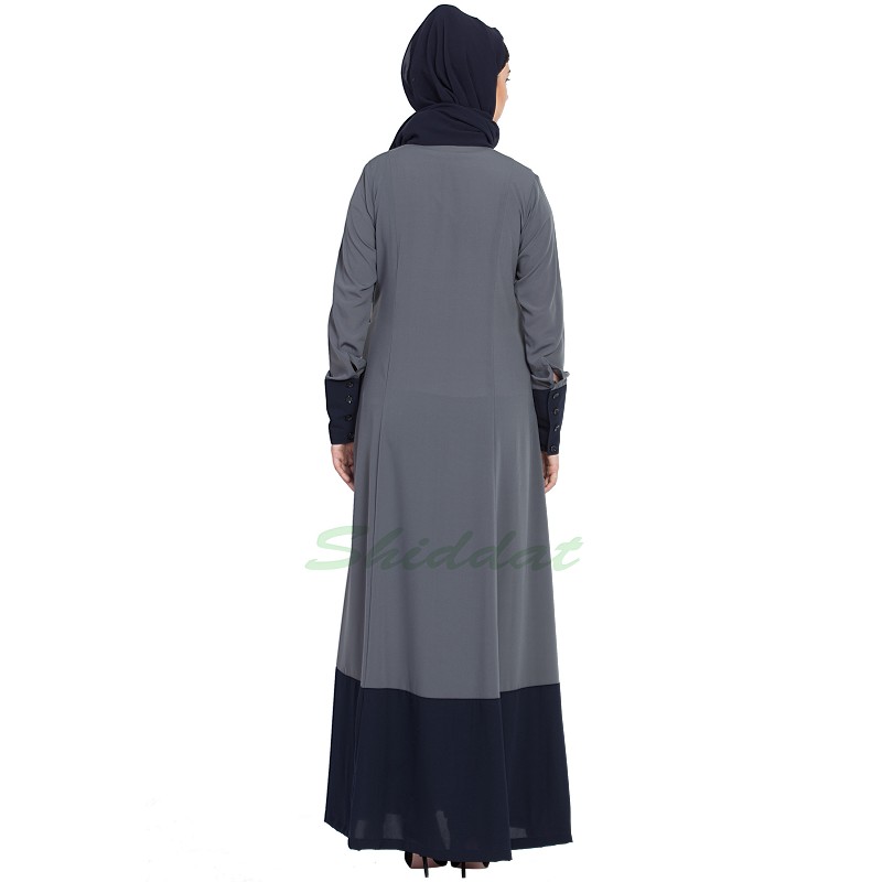 modern front open abaya