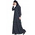 Striped front open abaya Striped front open abaya