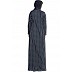 Striped front open abaya Striped front open abaya