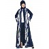 Front open abaya with attached shawl Front open abaya with attached shawl