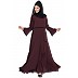 Umbrella cut Dress abaya- Wine color Umbrella cut Dress abaya- Wine color