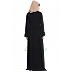 Pleated dress abaya with belt- Black color Pleated dress abaya with belt- Black color