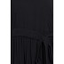Pleated dress abaya with belt- Black color Pleated dress abaya with belt- Black color