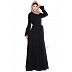 Pleated dress abaya with belt- Black color Pleated dress abaya with belt- Black color