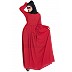 Casual pleated Dress abaya- Red Casual pleated Dress abaya- Red